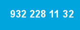 932 228 11 32 932 228 11 32